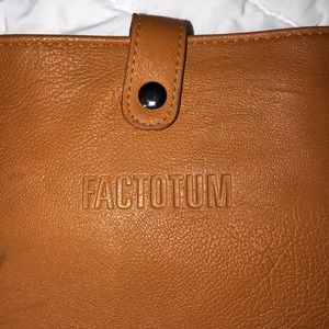 FACTOTUM bag in orange buttery soft leather